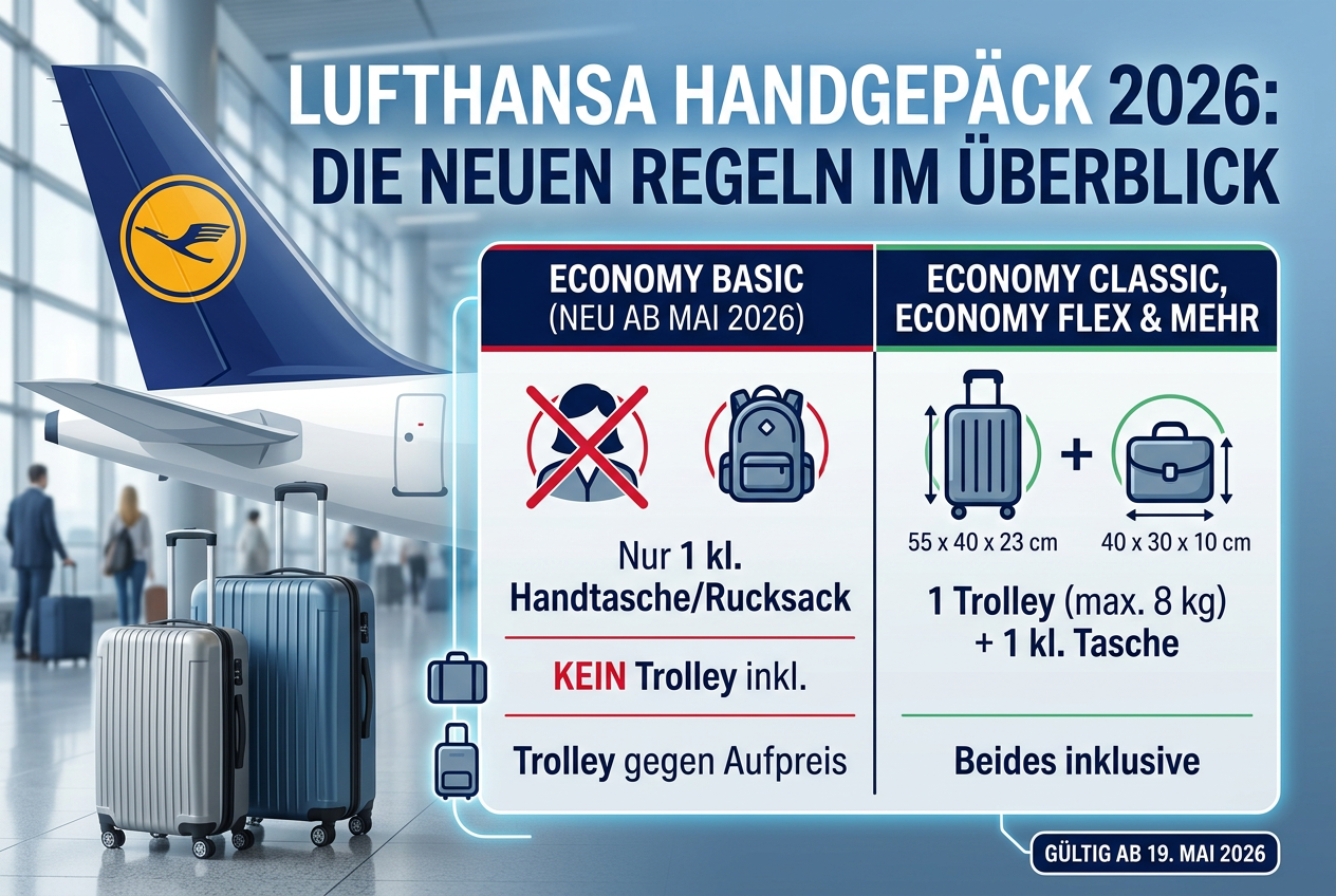 Lufthansa Handgepäck 2026: Maße, Gewicht und neue Regeln – Alles auf e –  Trendyshop365