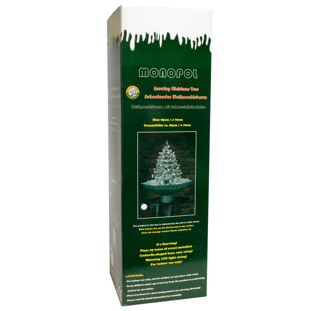 Weihnachtsbaum mit Schneefall 75cm grün