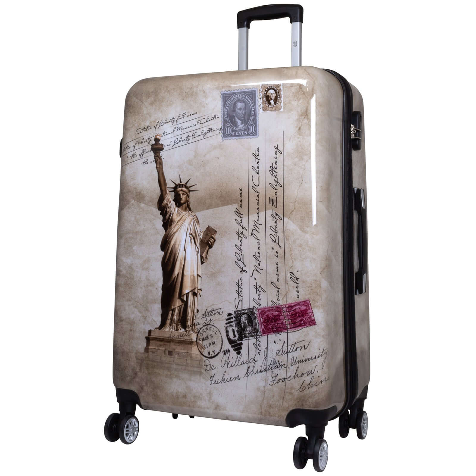 Motivkoffer und Kofferset 3tlg New York Freiheitsstatue