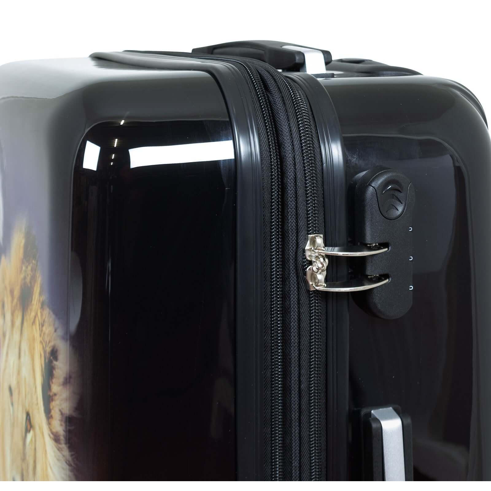 Polycarbonat großer Reisekoffer Löwe - Größe L