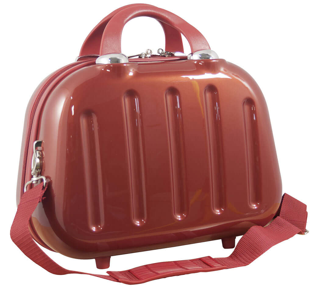 Beautycase Hartschale - Schminkkoffer 14 Liter rot