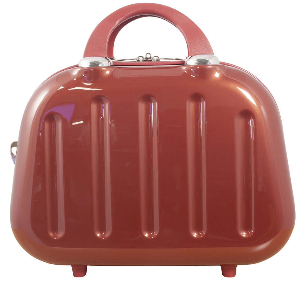 Beautycase Hartschale - Schminkkoffer 14 Liter rot