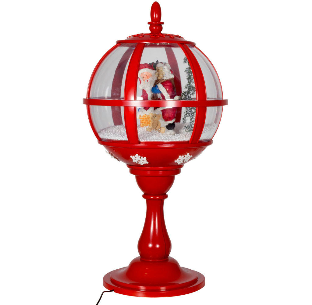 Schneiende LED Tischlaterne Santa 60cm