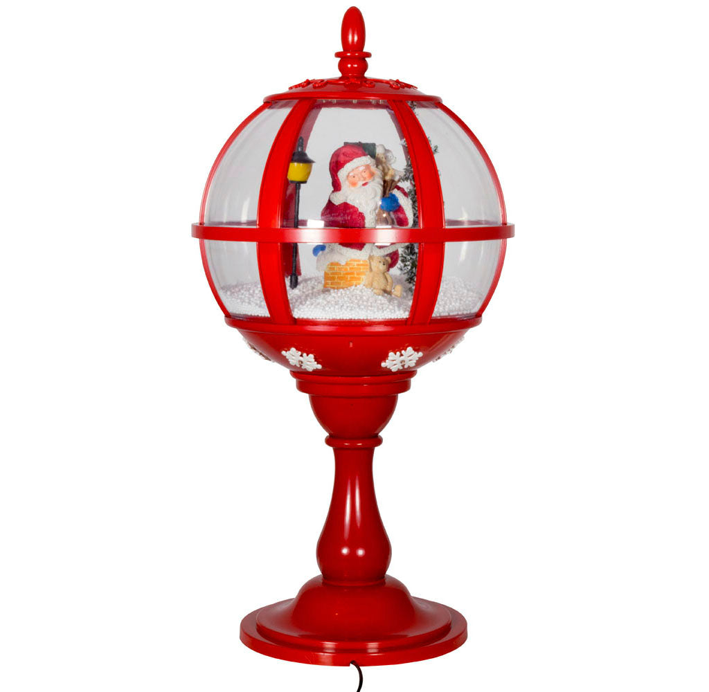 Schneiende LED Tischlaterne Santa 60cm