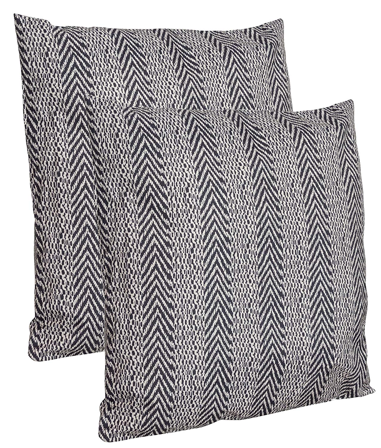 Doppelpack Zierkissen wetterfest, ca.43cm schwarz