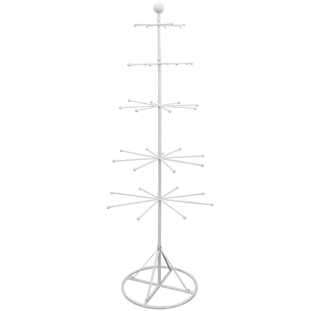 Drehbarer Verkaufsständer,Weiß,Stabiler Metallständer für vielseitige Präsentationen