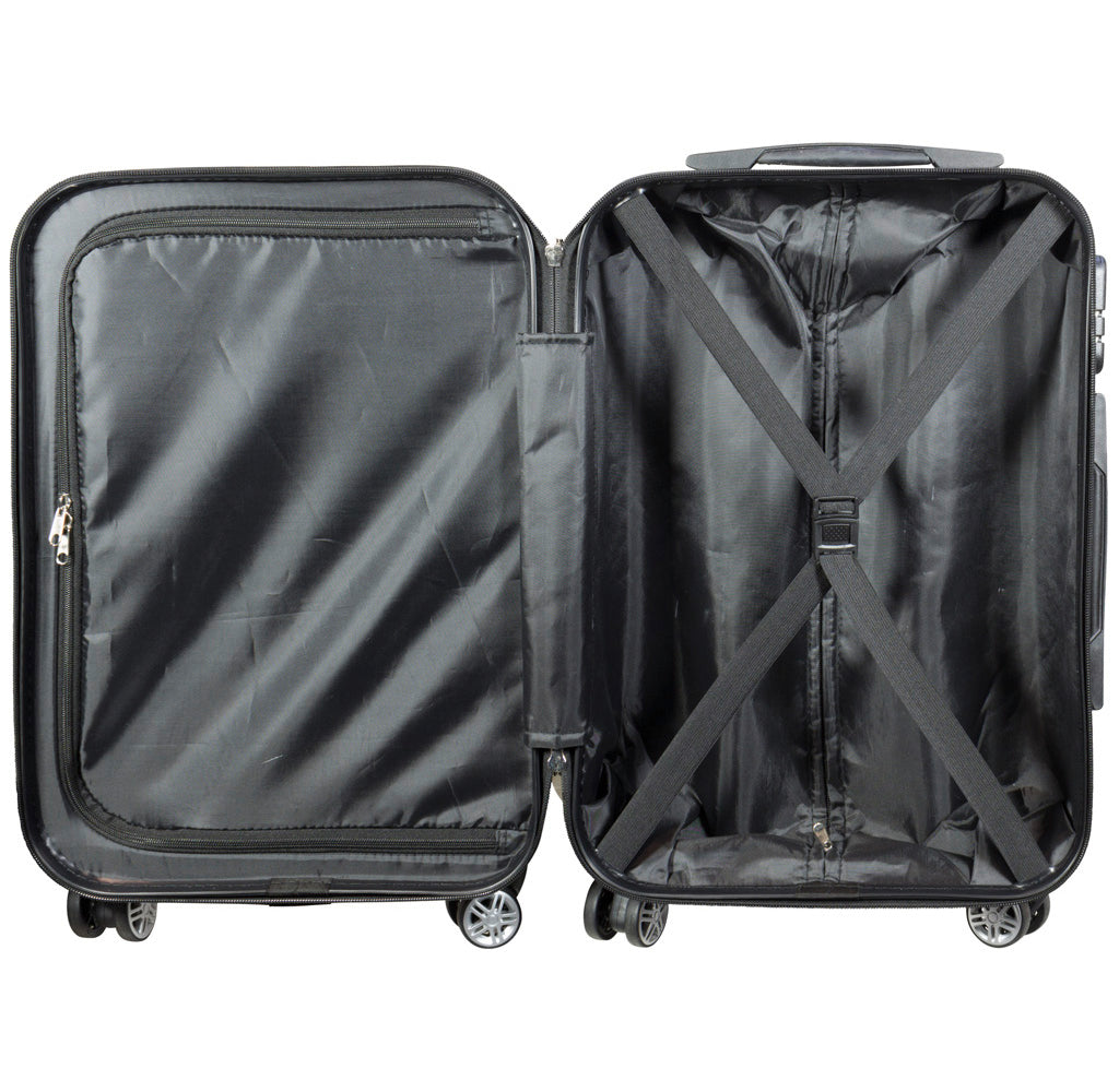 Motivkoffer und Kofferset 3tlg Fly weiß