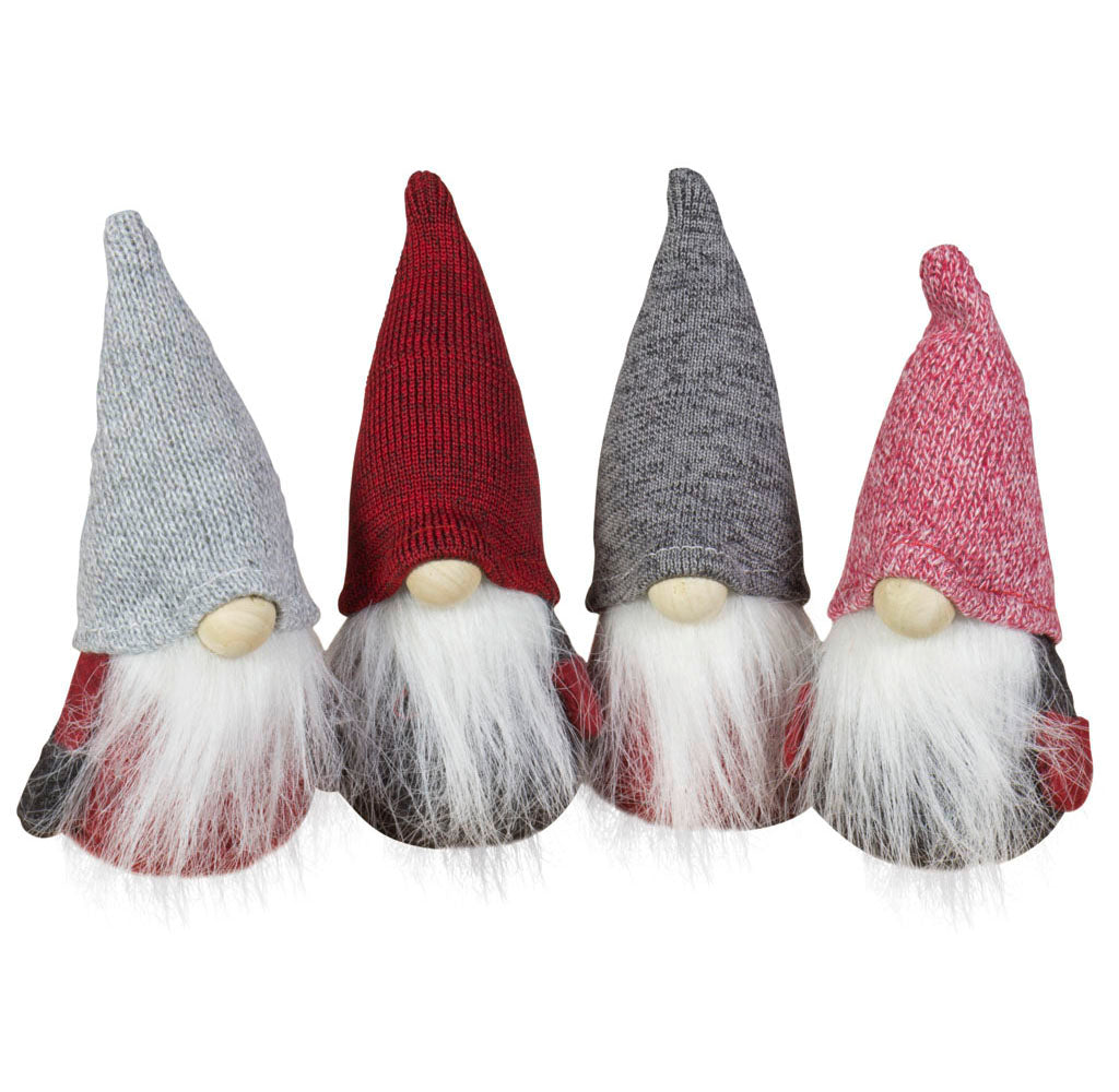 Wichtel 9cm sitzend, 4er-Set, 4 Designs