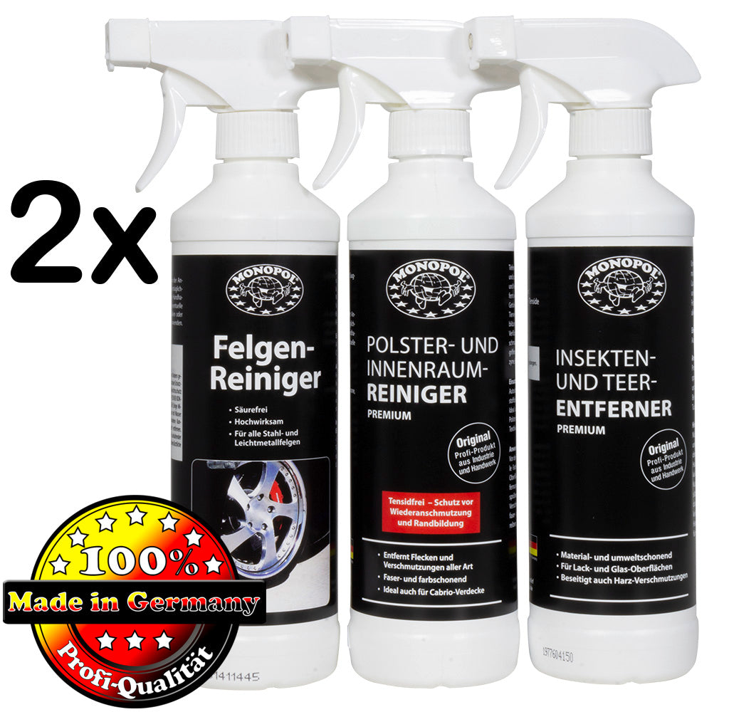 Hotrega Fahrzeugpflege- und Reinigerset 3tlg