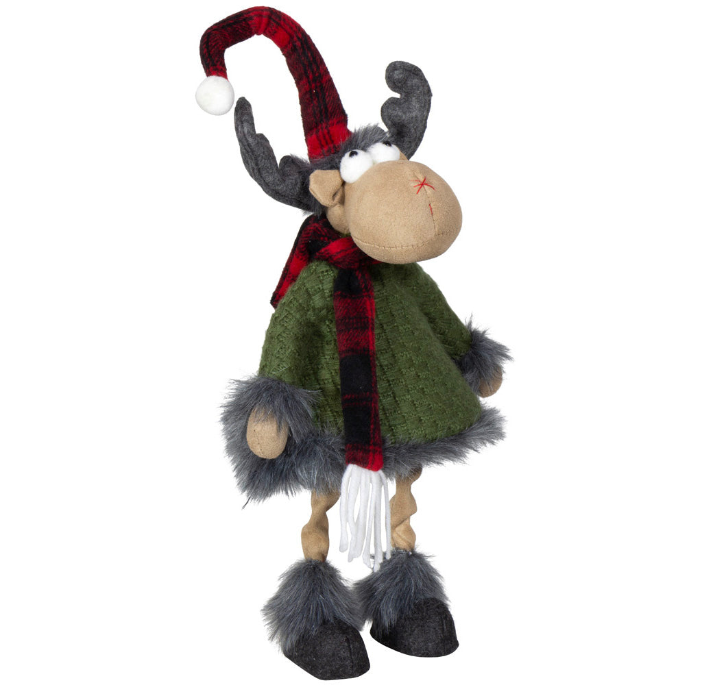 Elch 45cm Wackelelch, Pärchen, 2 Stück