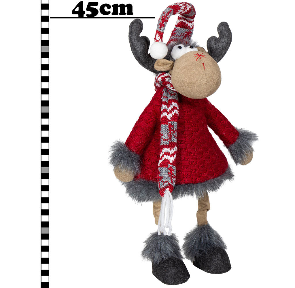 Elch 45cm Wackelelch, Pärchen, 2 Stück