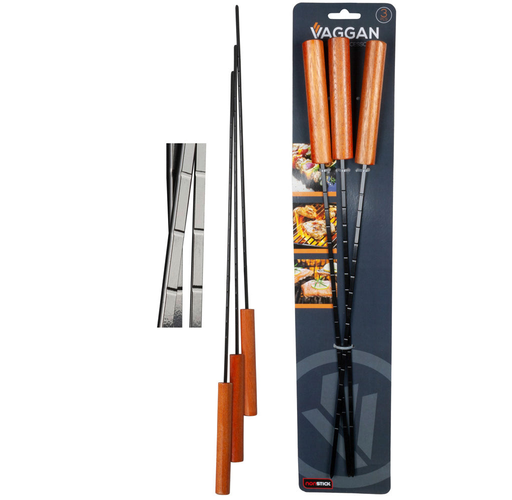 XL BBQ Grillspieß 48cm Edelstahl