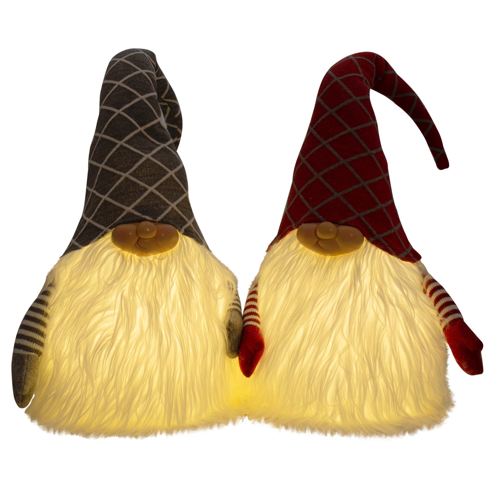 Wichtel 45cm mit LED, Pärchen, 2 Stück