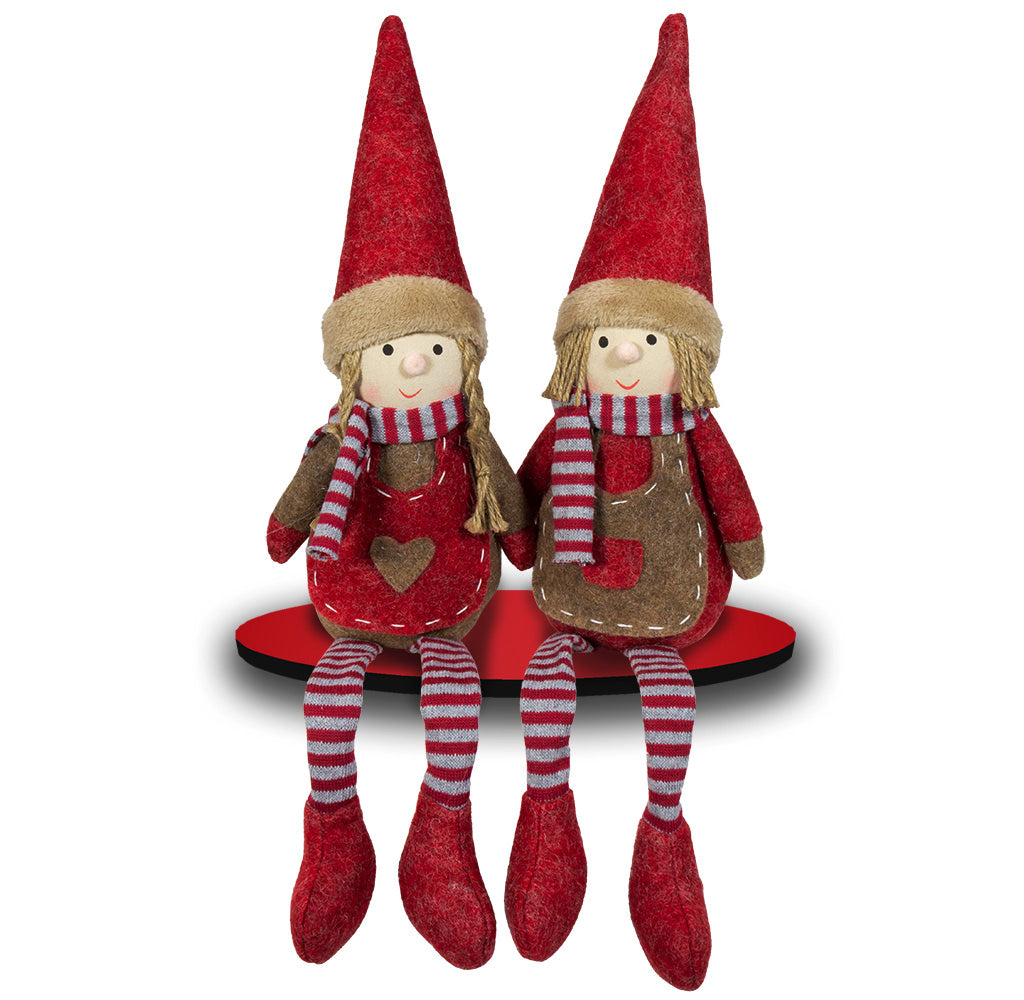 Wichtel 25cm Kantenhocker, Pärchen, 2 Stück