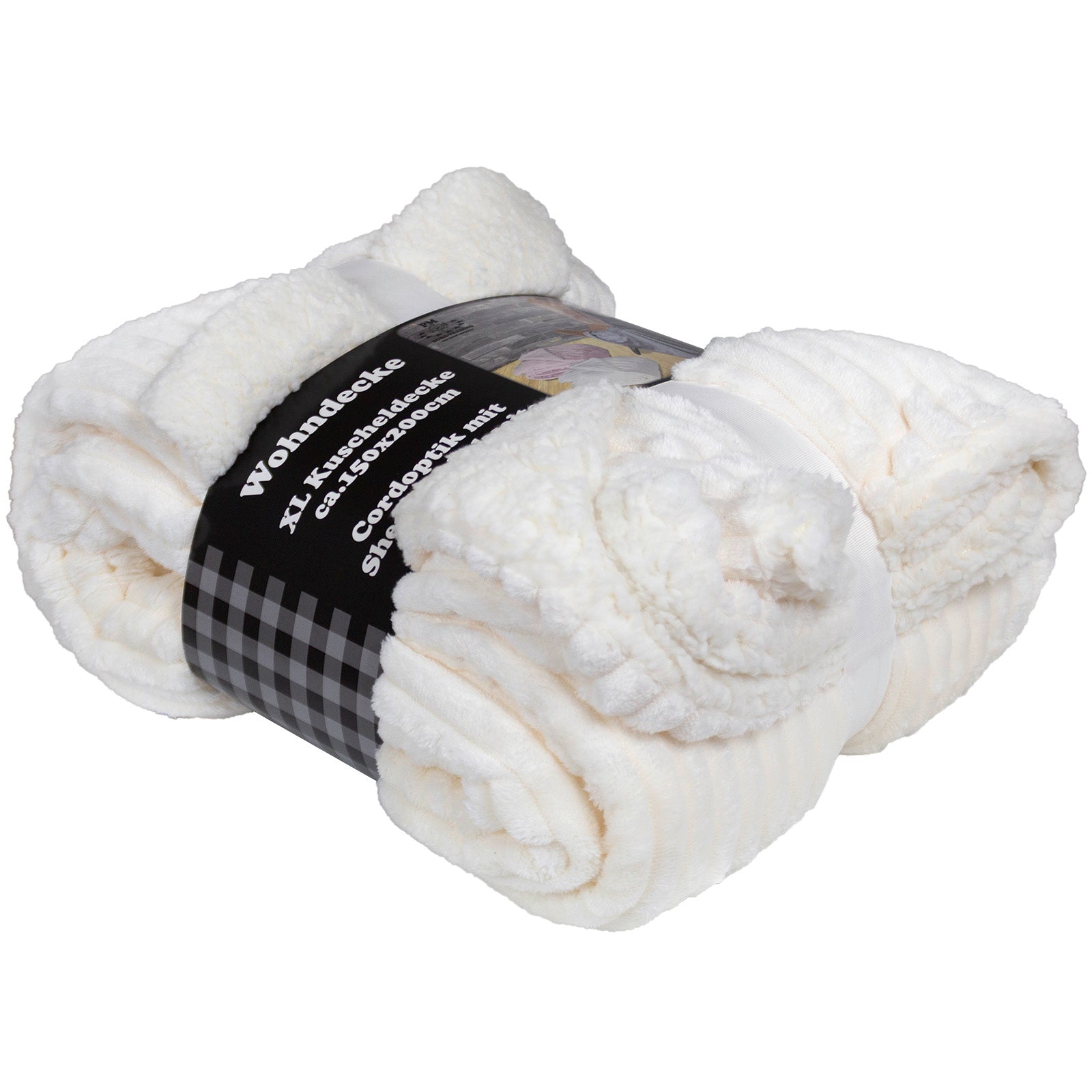 Kuscheldecke Cord-Optik 200x150cm