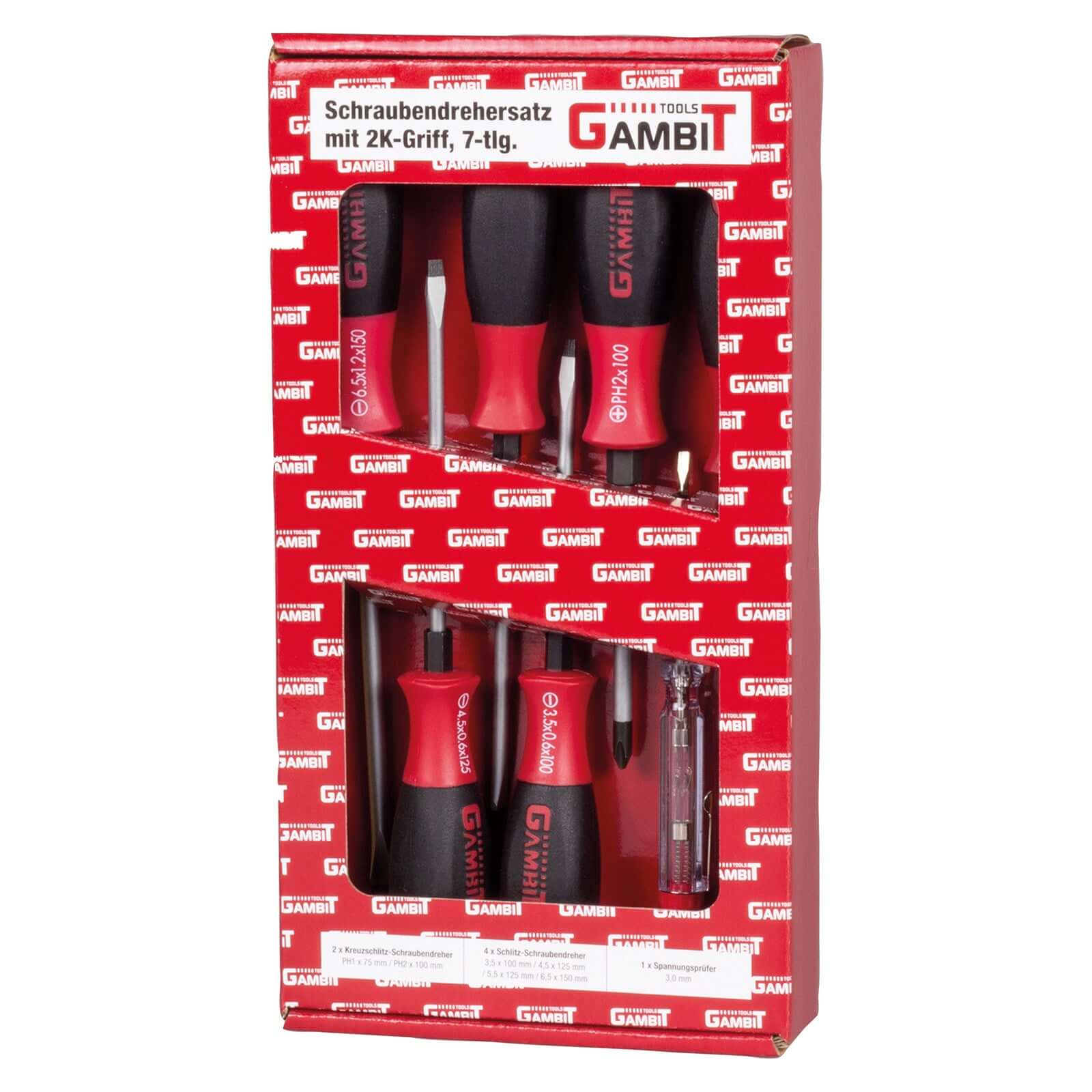 Schraubendrehersatz mit 2K-Griff von GAMBIT TOOLS