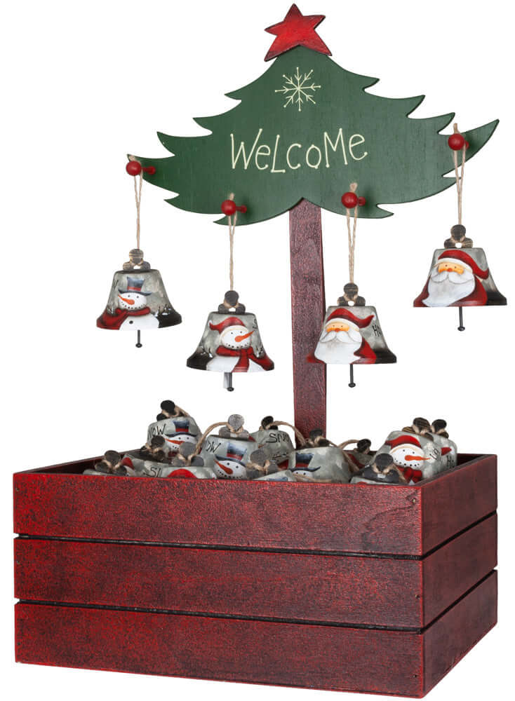 Baumschmuck 49-teilig - Glöckchen mit Motiv 6,5cm