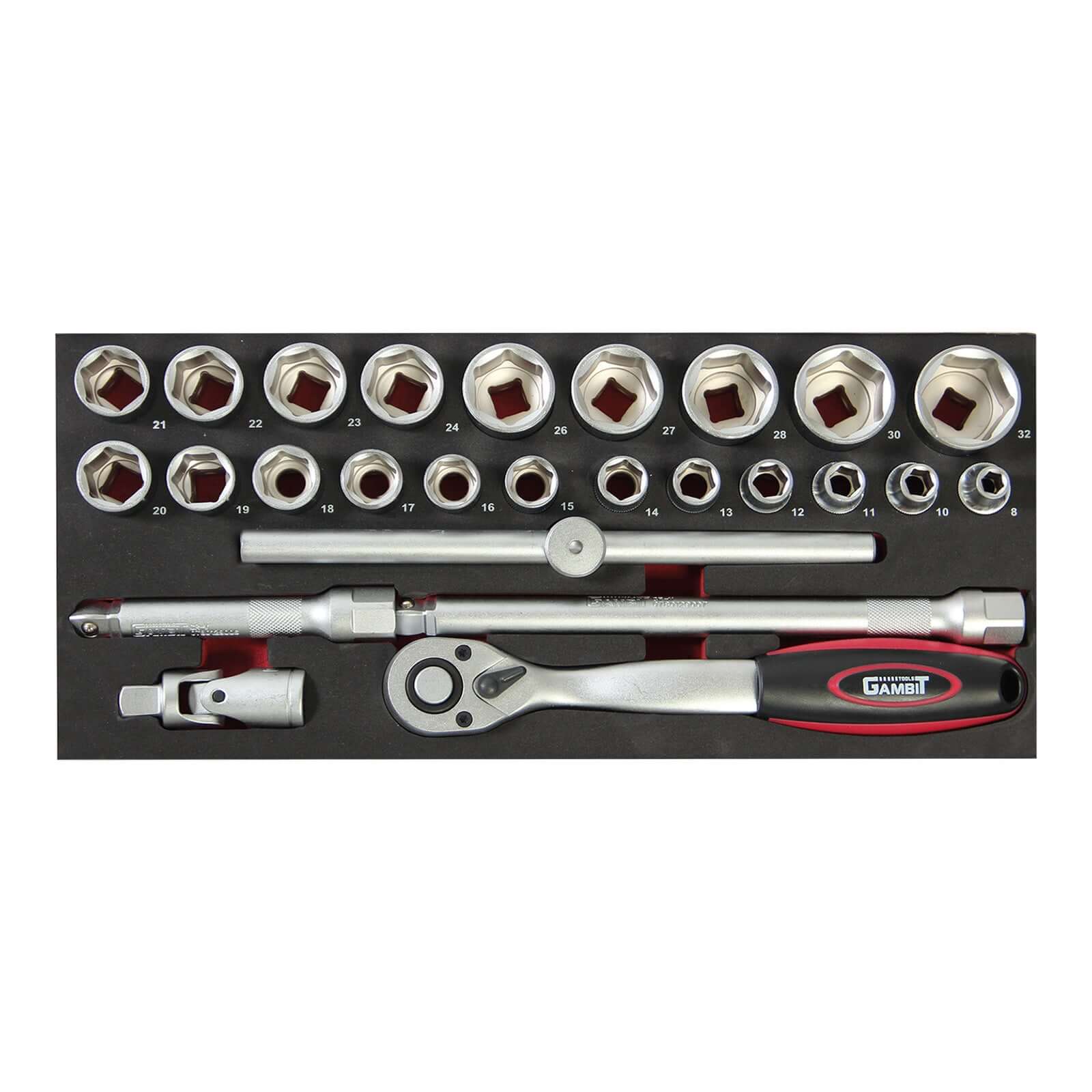 Werkstattwagen Modul: Steckschlüsselsatz 1/2" 26tlg.