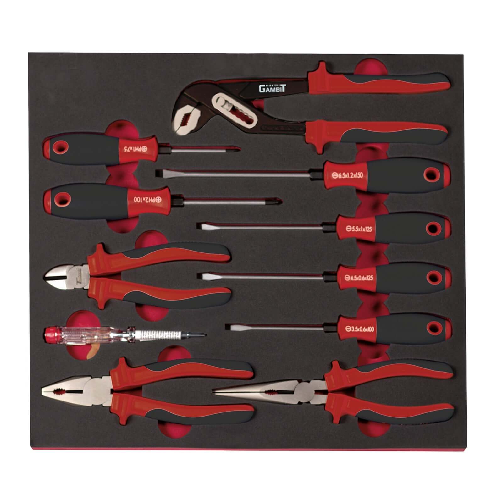 Werkstattwagen Modul: Zangen und Schraubendreher 11-tlg