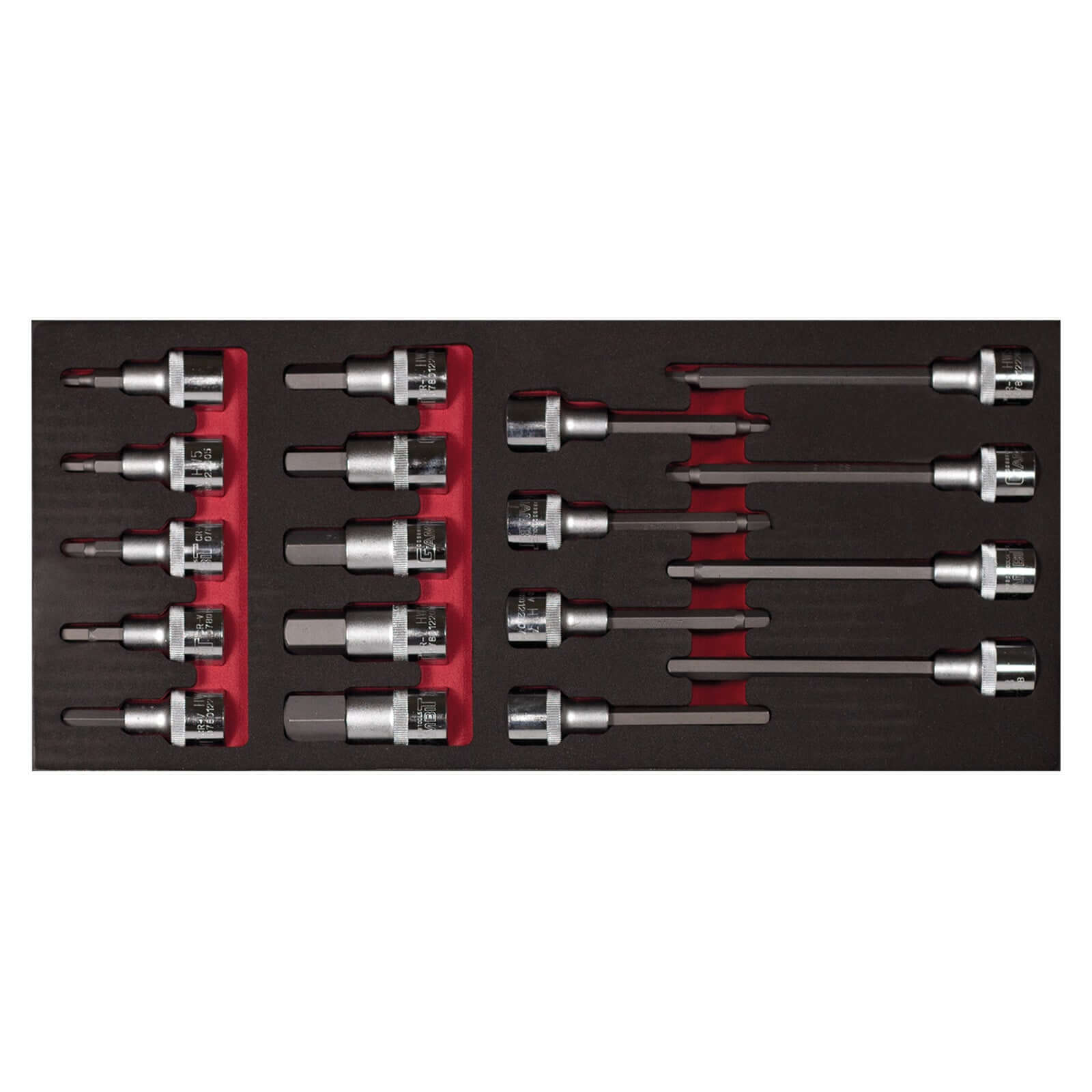 Werkstattwagen Modul: Schraubendreher-Einsätze 1/2"