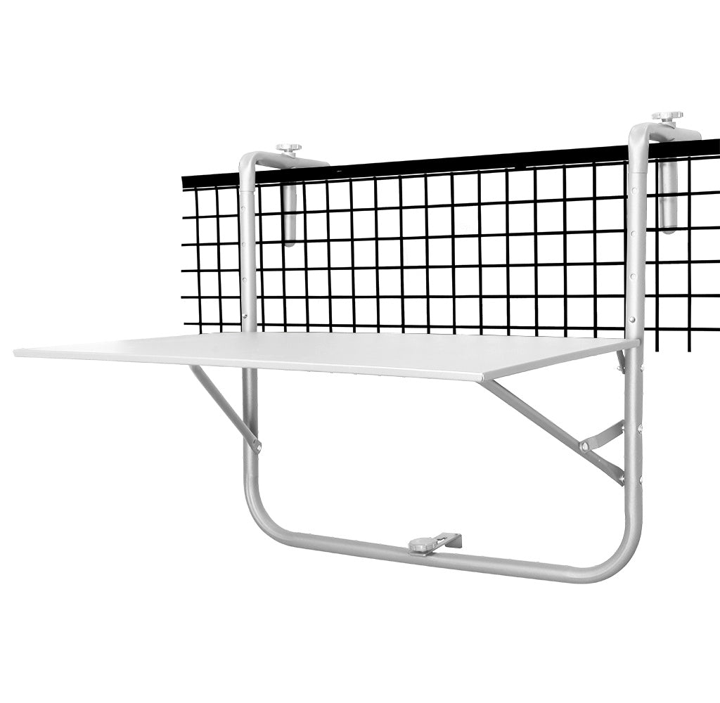 Balkontisch Klappbar 60x40cm Campingtisch weiß