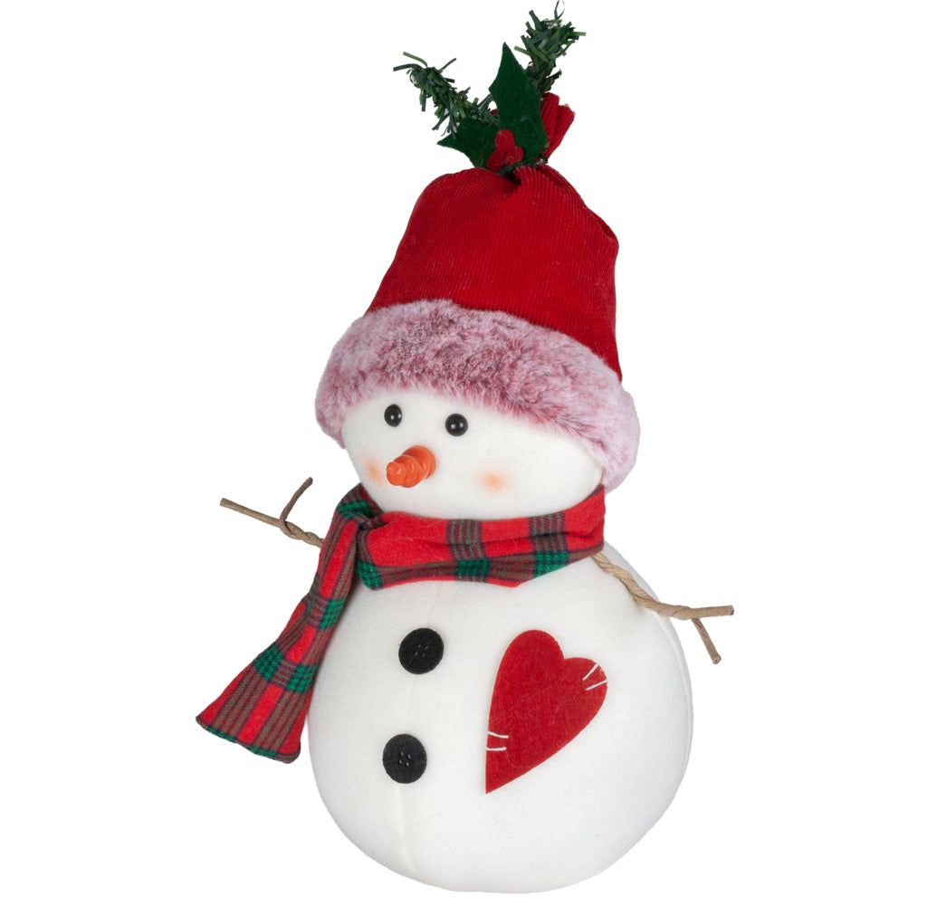 Schneemann 32cm stehend, Pärchen, 2 Stück