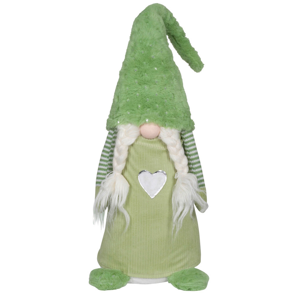 Wichtel mit LED 45cm stehend, Pärchen, 2 Stück