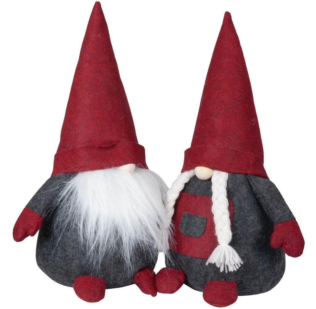 Wichtel 18-30cm sitzend, Pärchen, 2 Stück