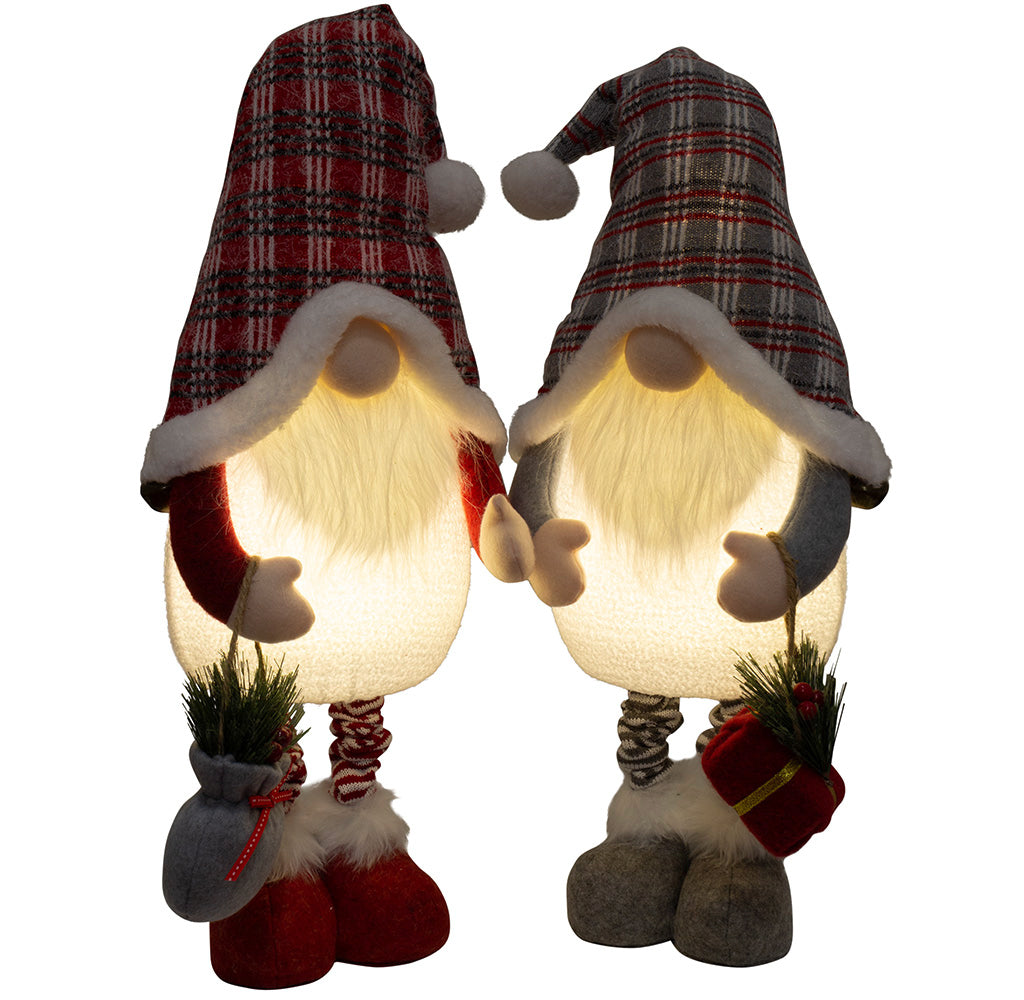 Wichtel mit LED ausziehbar 55-70cm (70-85cm) 2 Stück