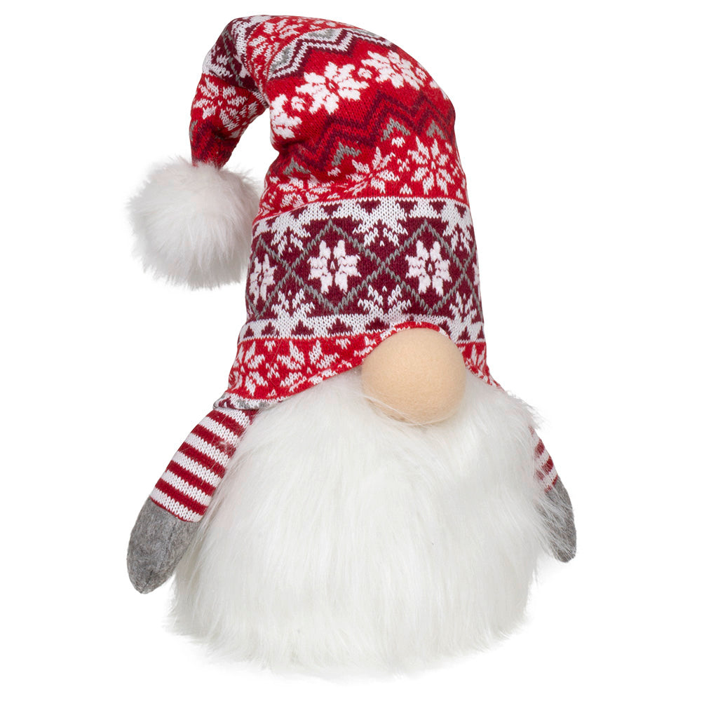 Wichtel mit LED 35cm (60cm) sitzend, 2 Stück