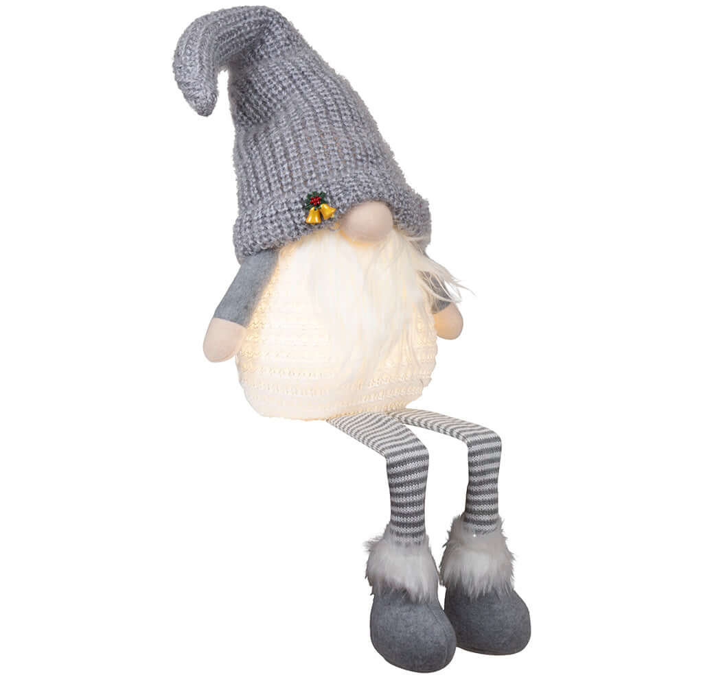 Wichtel mit LED 40cm (85cm) Kantenhocker, 2 Stück