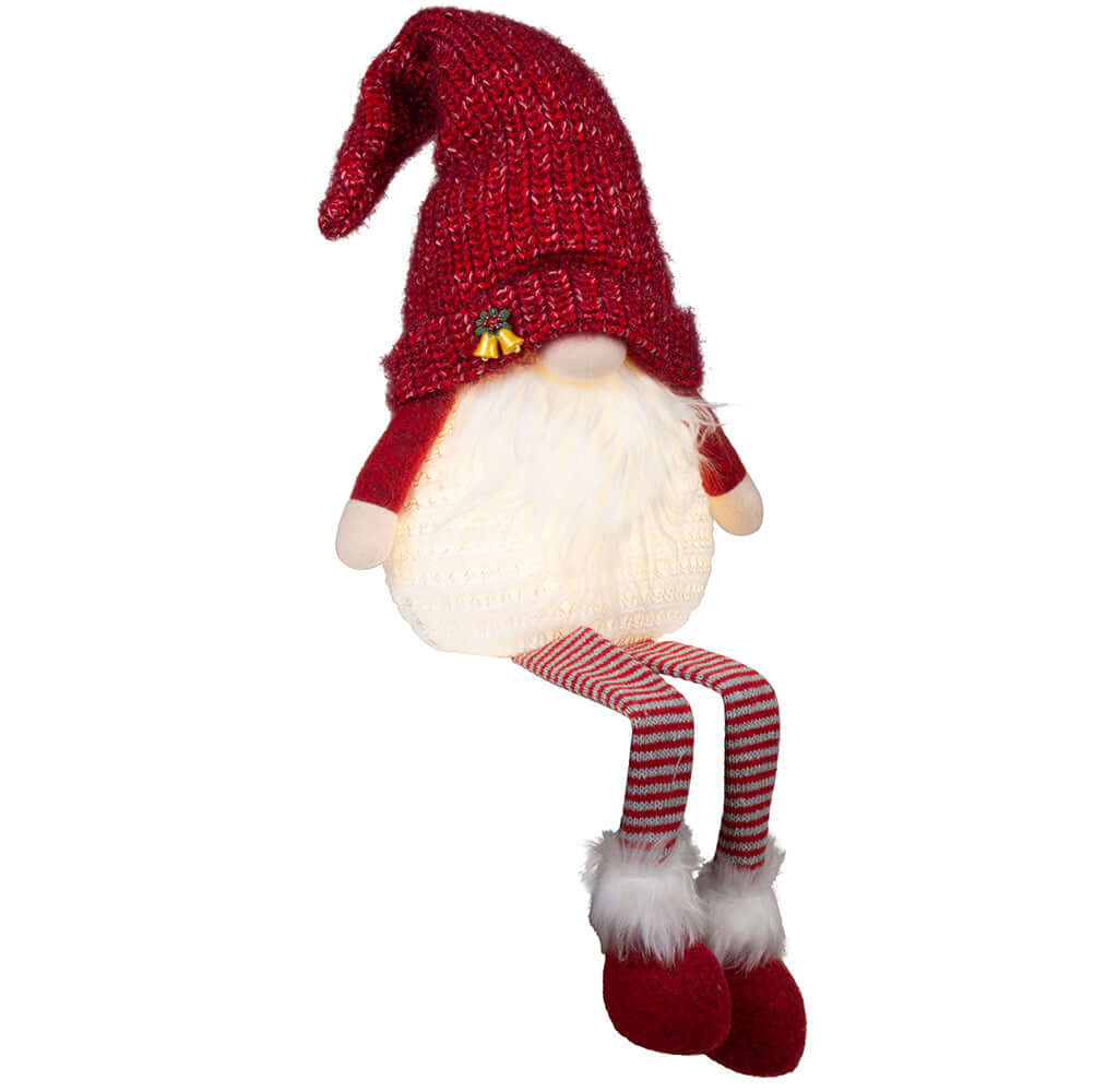 Wichtel mit LED 40cm (85cm) Kantenhocker, 2 Stück