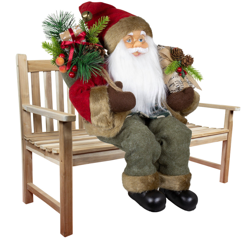 Weihnachtsmann 45cm Leik Kantenhocker