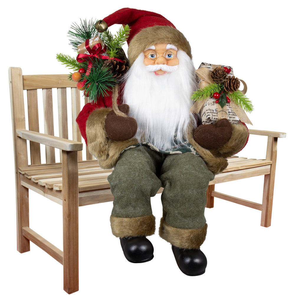 Weihnachtsmann 45cm Leik Kantenhocker