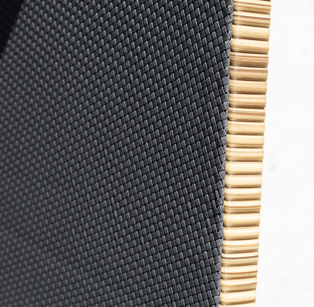 XL Teak Strandkorb 2-Sitzer grau – B-Ware mit leichten Polsterflecken (voll funktionsfähig)