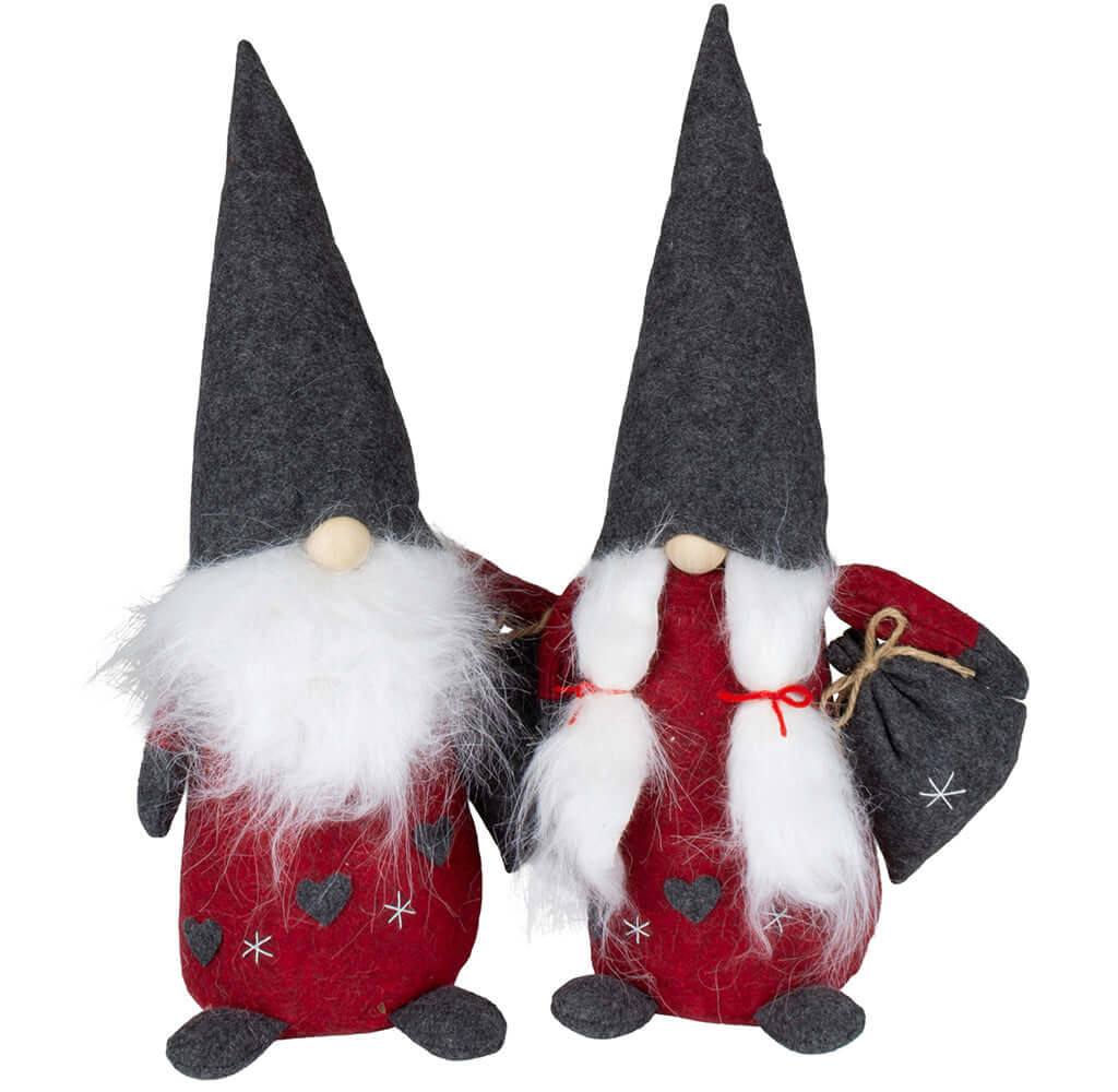 Wichtel 25cm (40cm) sitzend, Pärchen, 2 Stück