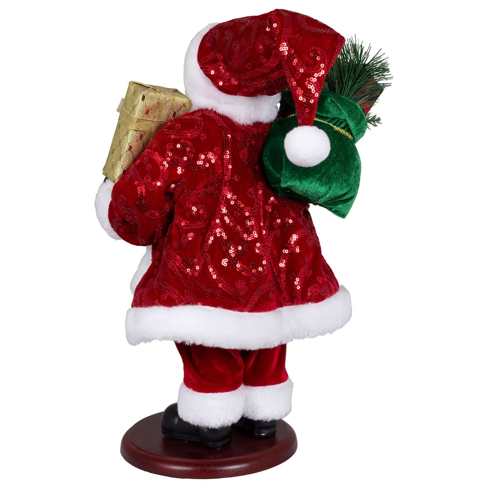 Weihnachtsmann 45cm Thoralf auf Podest