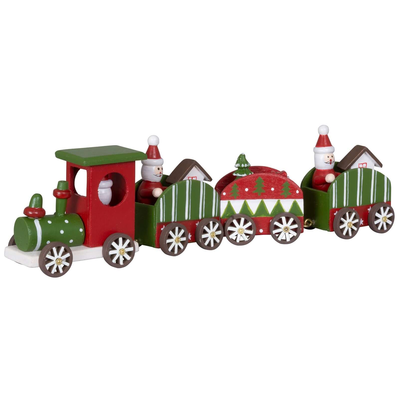 Holz Eisenbahn 26cm Weihnachtszug