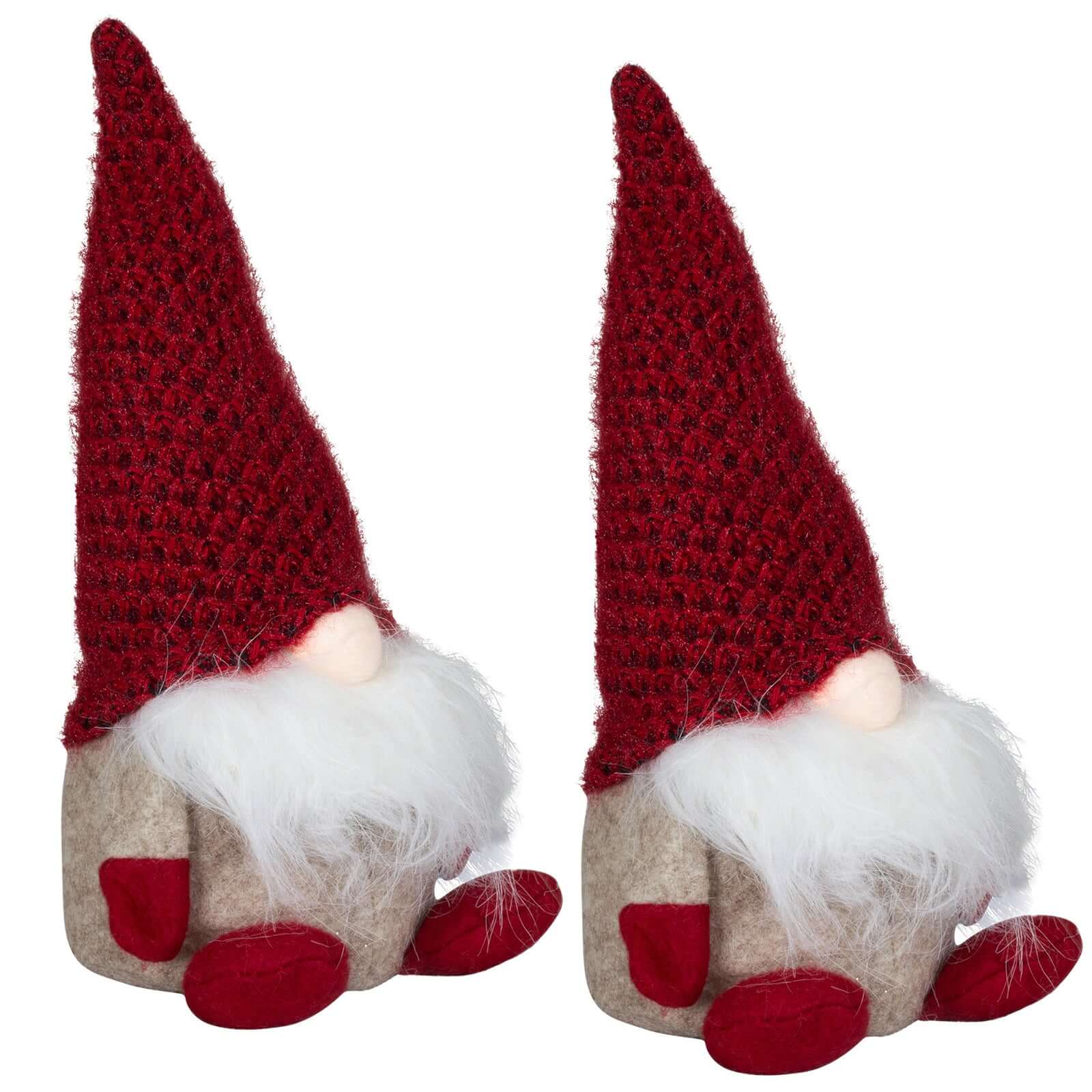 Wichtel 16cm(28cm) sitzend, 2 Stück