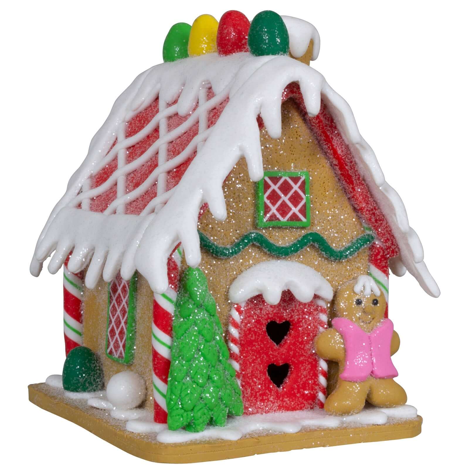 Lebkuchenhaus 12cm bunt