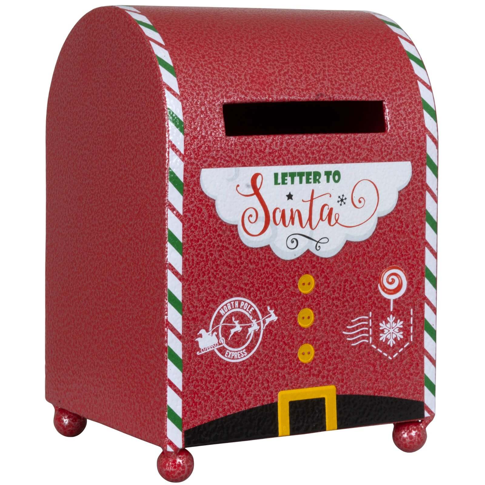 Weihnachtlicher Deko Briefkasten 19cm aus Metall