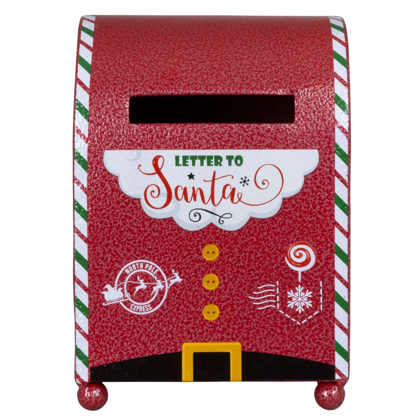 Weihnachtlicher Deko Briefkasten 19cm aus Metall