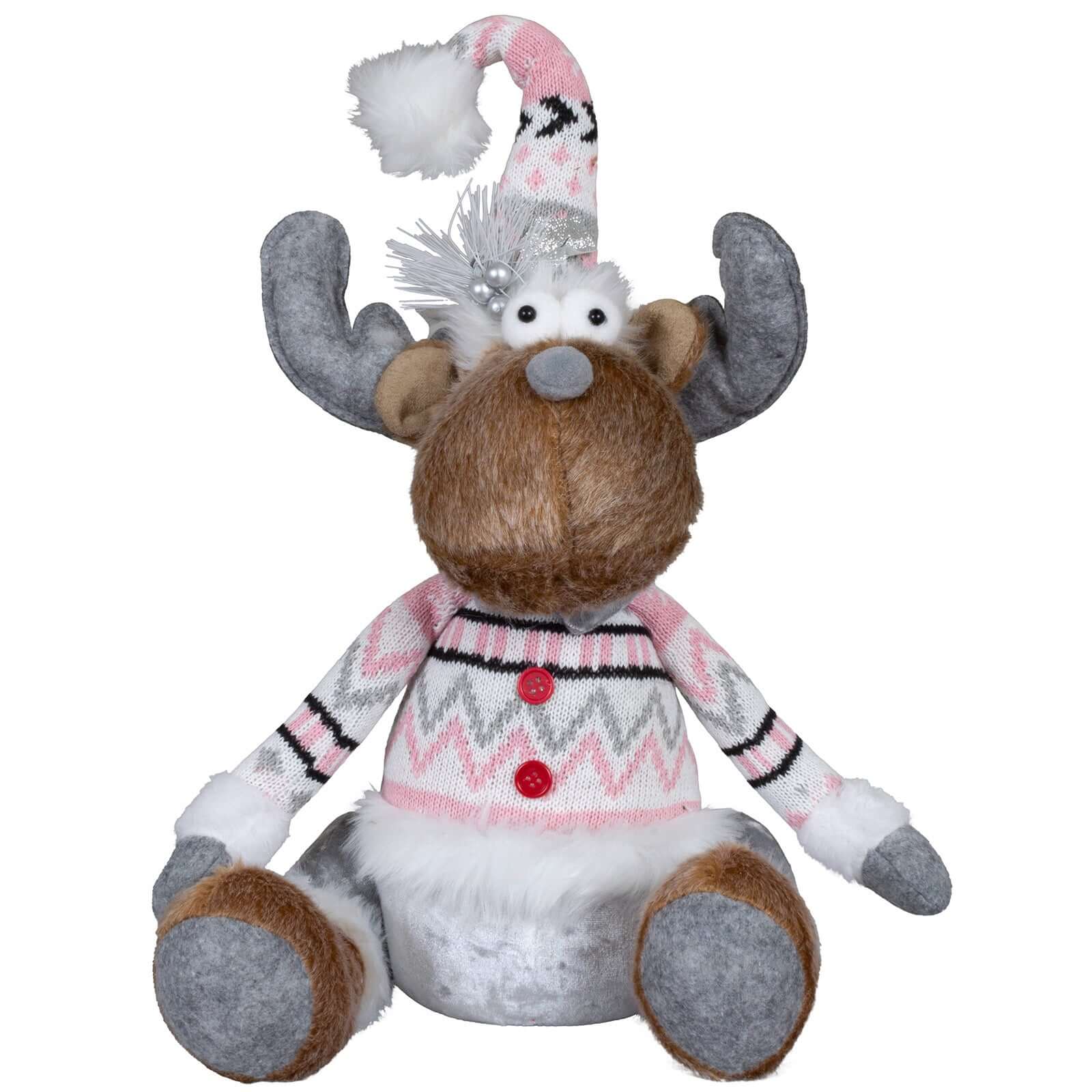 Elch 37cm (47cm) sitzend, 2 Stück