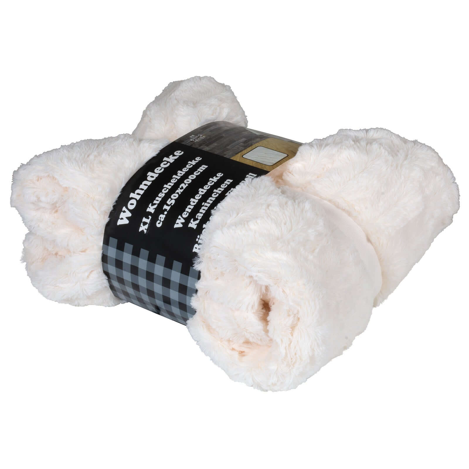 Kuscheldecke Kaninchen-Felloptik 200x150cm extra weich