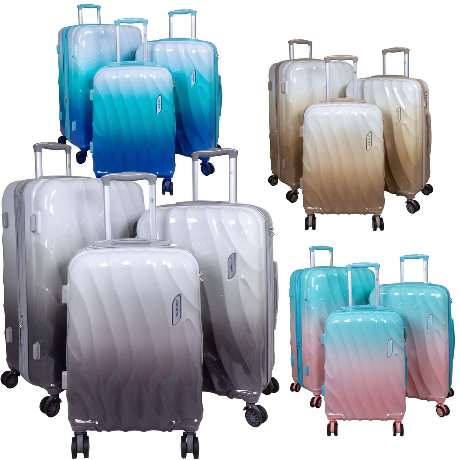 Polycarbonat Kofferset 3tlg Marbella