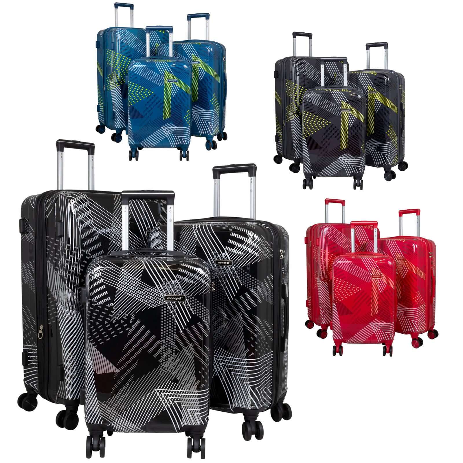 Polycarbonat Kofferset 3tlg Ravenna