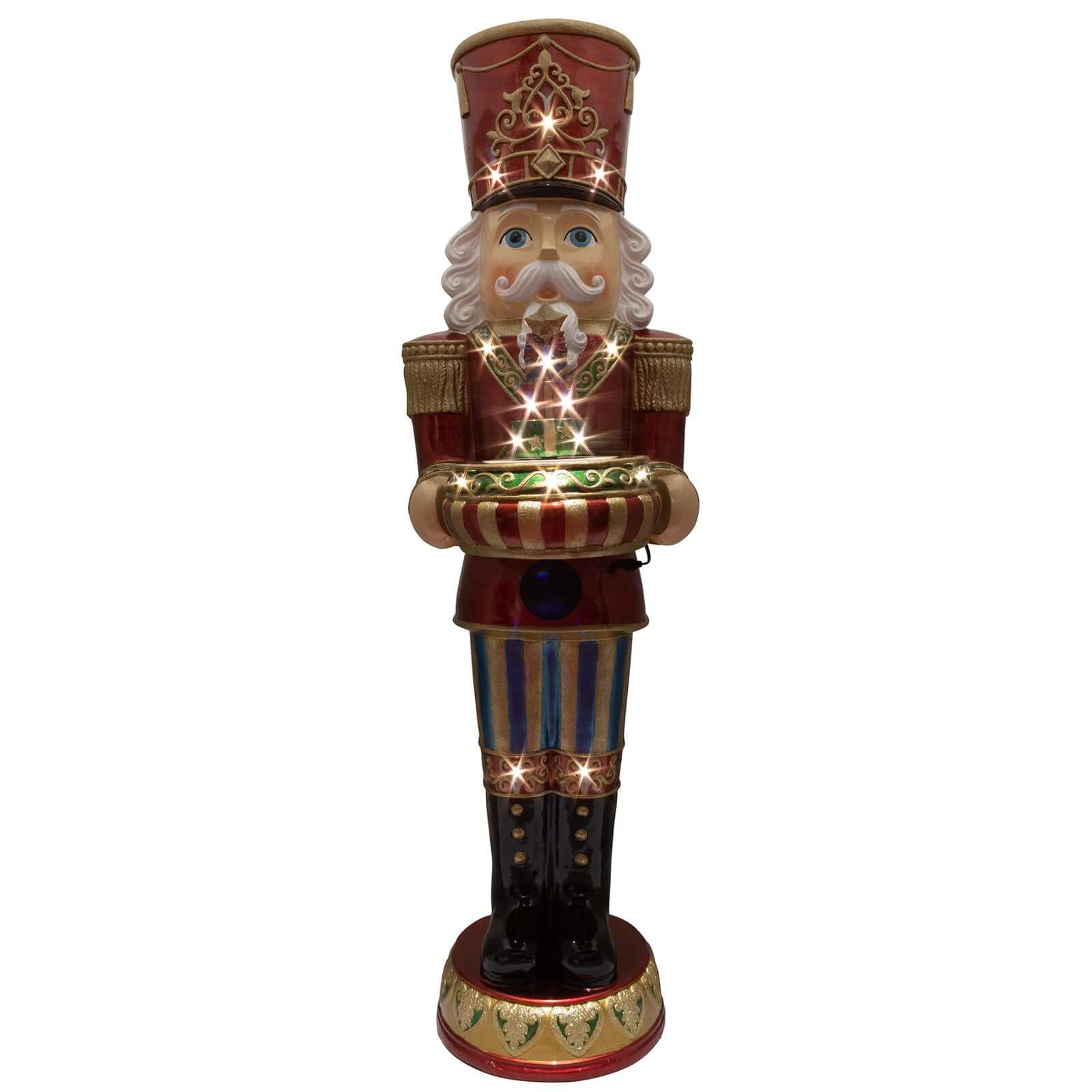 LED XXL Nussknacker 152cm mit Musik