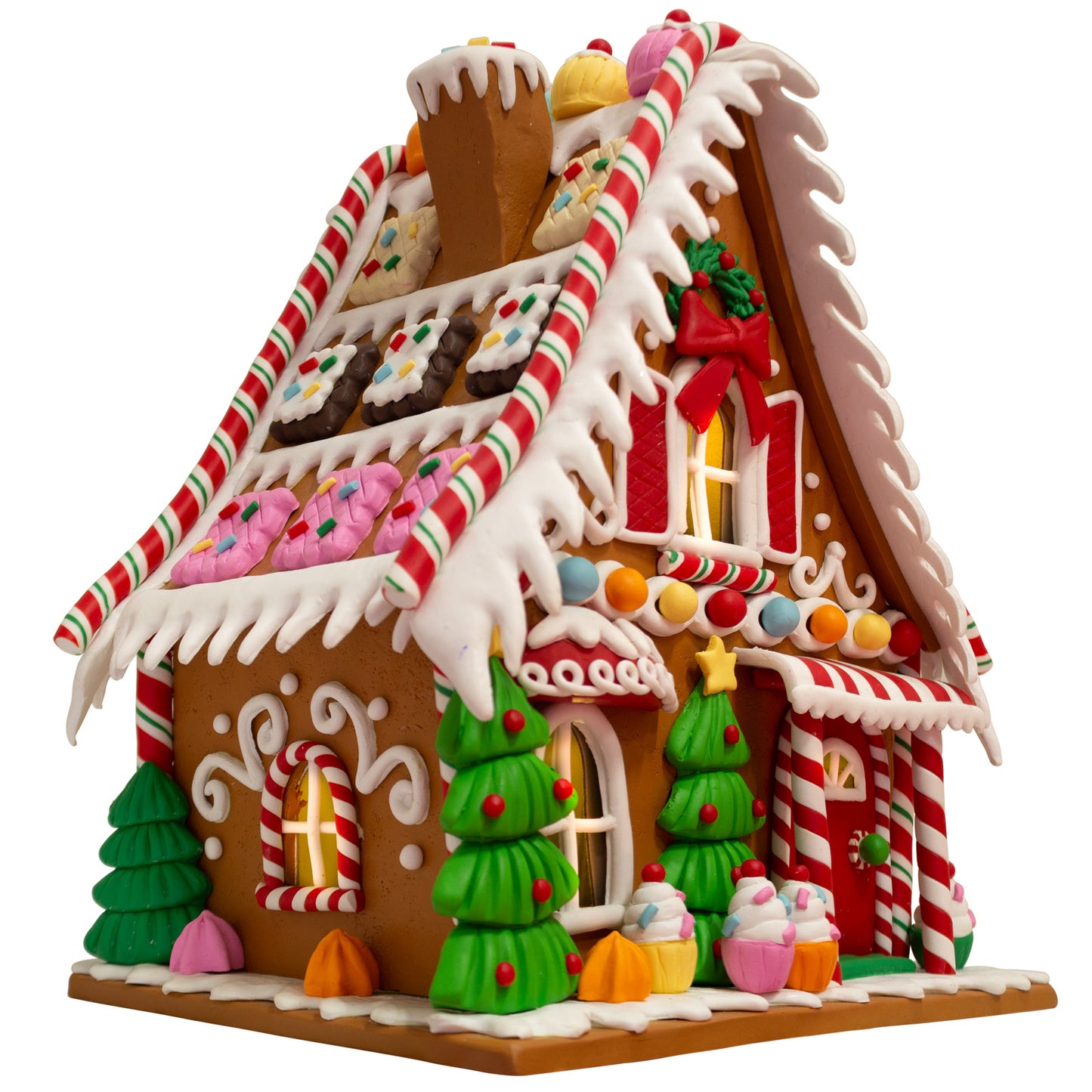 LED Lebkuchenhaus 26cm bunt