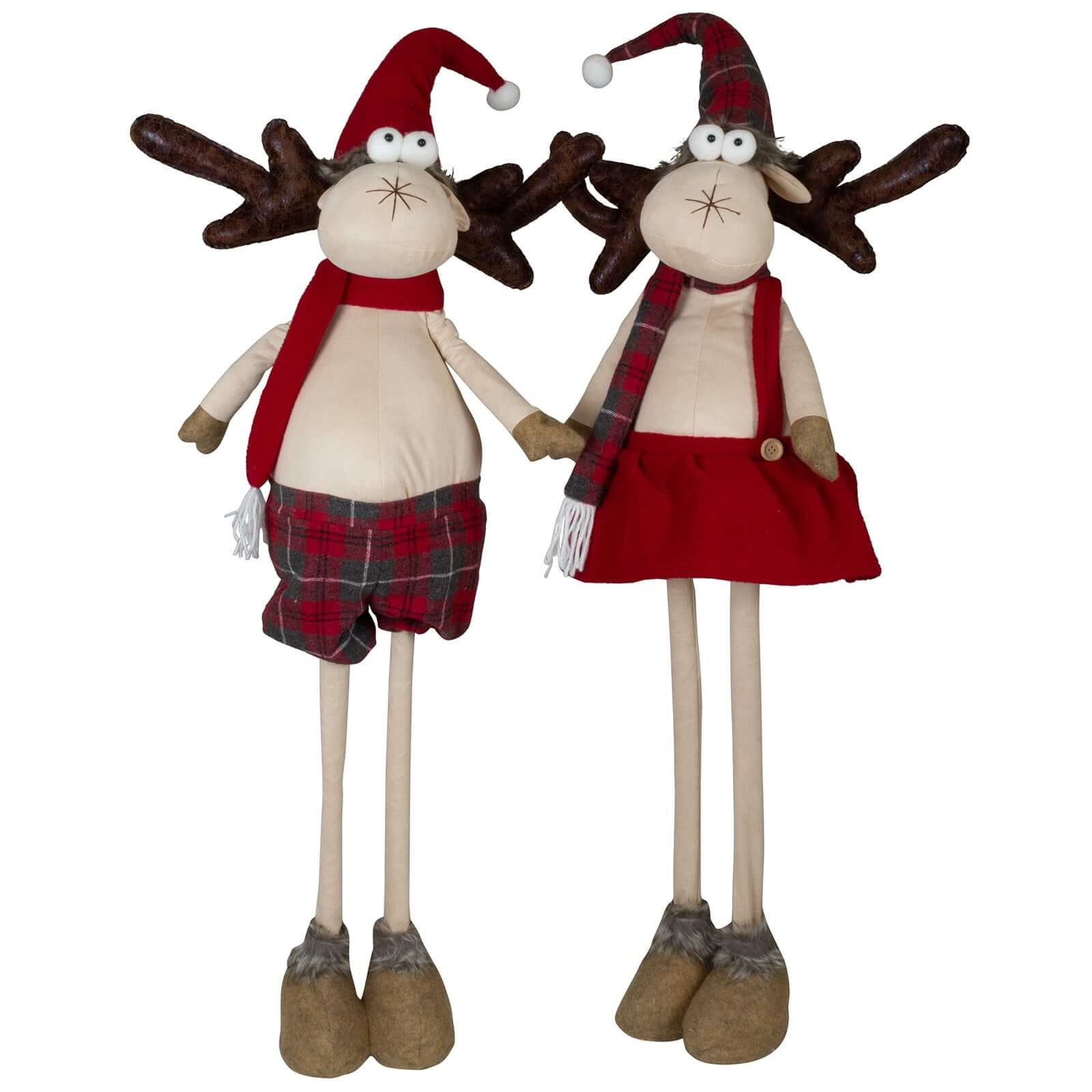 Elch ausziehbar 52-92cm (70-110 cm), 2 Stück