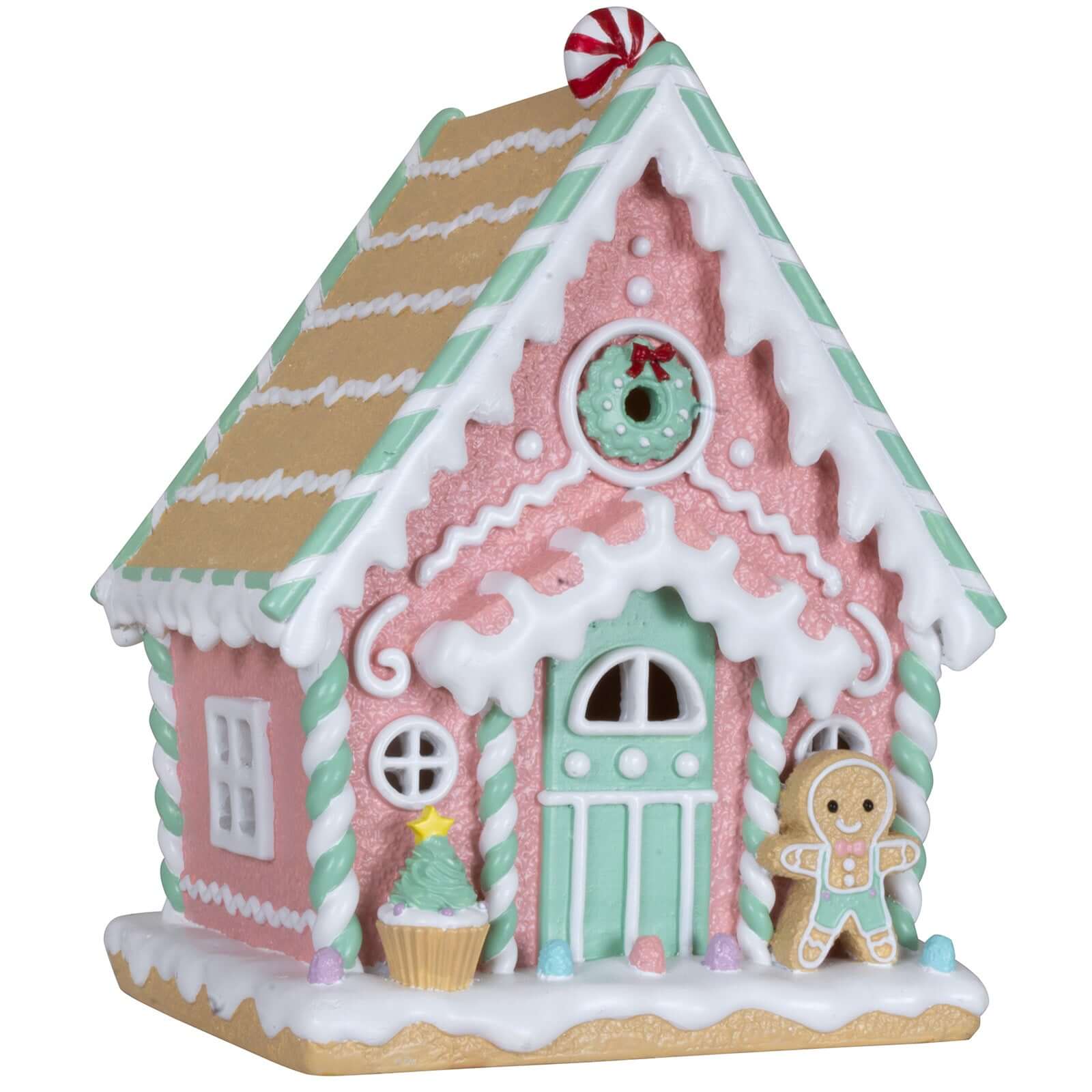 LED Lebkuchenhaus 25cm bunt